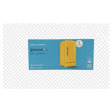 G'woon diepvrieszakken 25 stuks x 1 liter