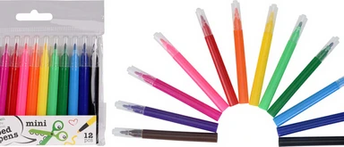 Lot de 12 mini marqueurs