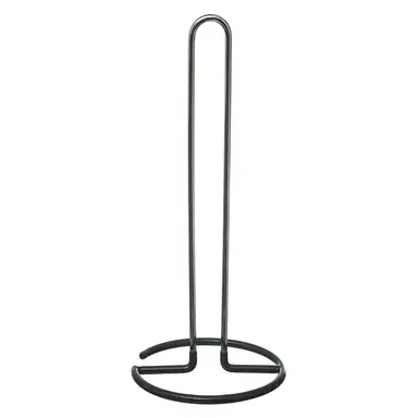 Porte-Papier Toilette en Métal Gris et PVC