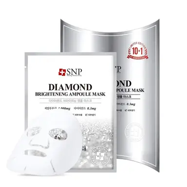 SNP Diamond Brightening Lot de 10 masques à ampoule