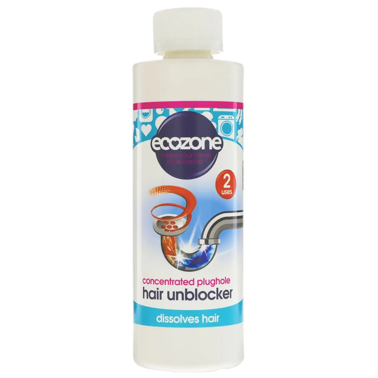 Ecozone Plughole Unblocker, 250ml image 0