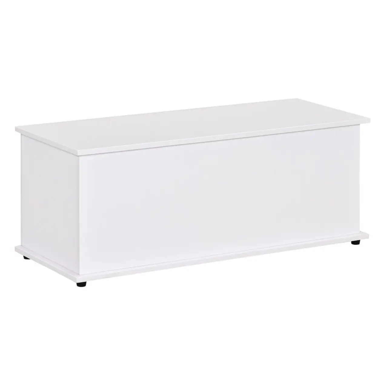 HOMCOM Storage Chest Box White image 0