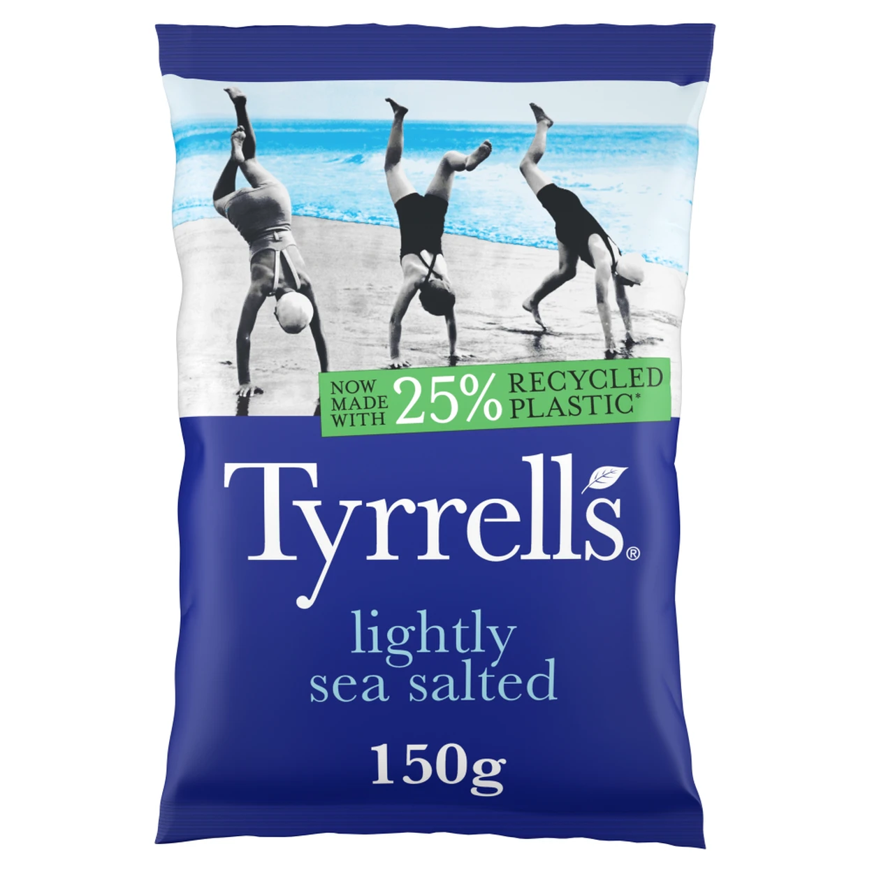 Tyrrells Hand-Cooked English Crisps Lightly Sea Salted 150g image 0
