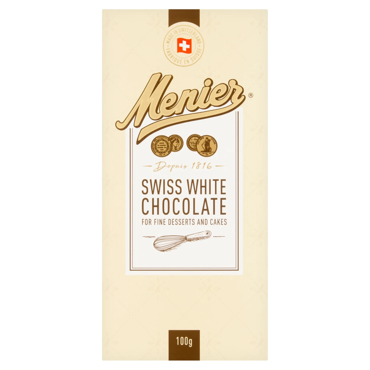 Menier White Cooking Chocolate 100g image 0