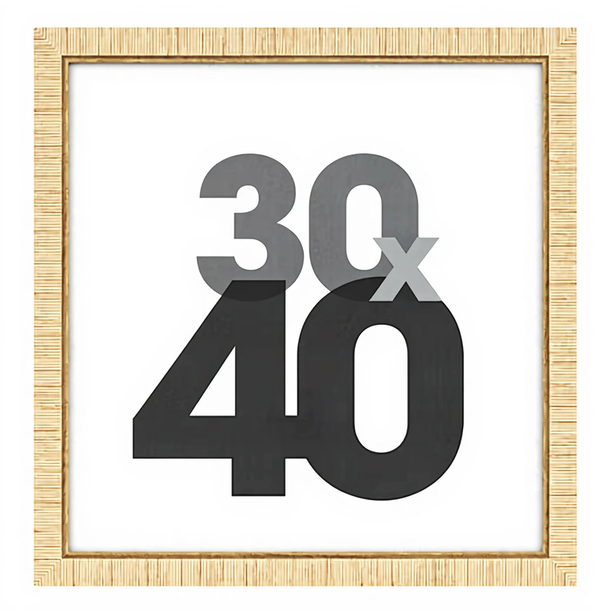 Atmosphera Cadre photo Thea 30 x 40 cm - Beige image 0