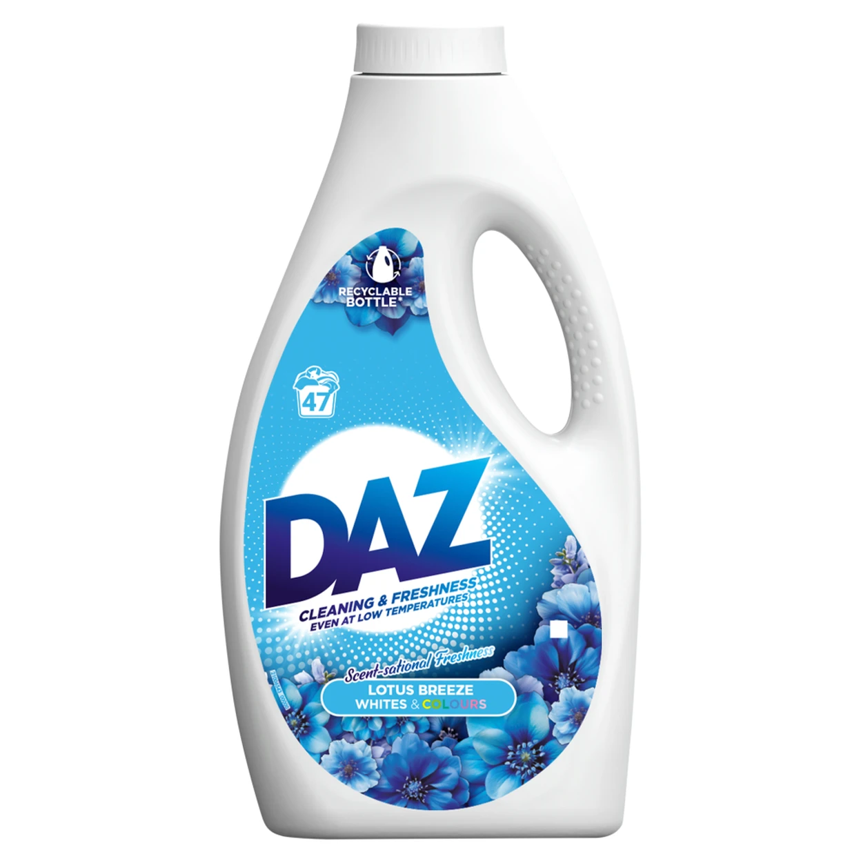 Daz Liquid Laundry Detergent, Lotus Breeze Whites & Colours, 47 Washes, 1.5l image 0