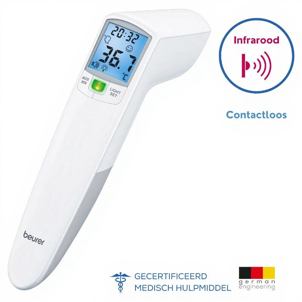 Beurer FT100 - thermomètre IR sans contact - 60 mémoires image 0