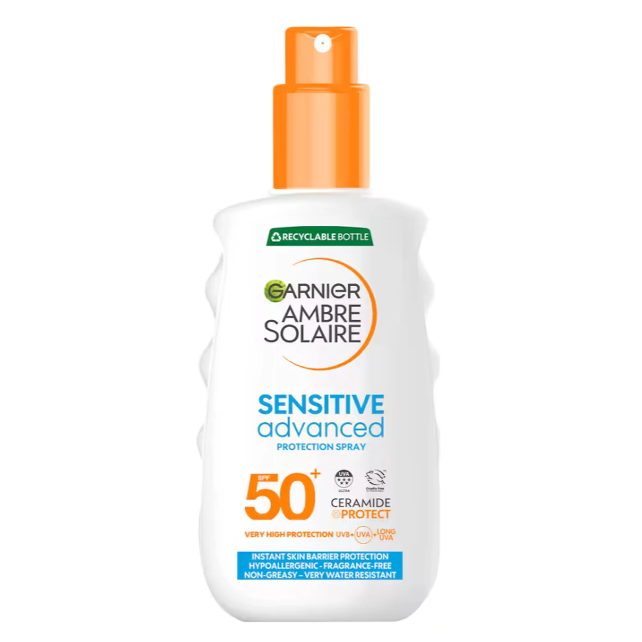 Garnier Ambre Solaire SPF 50+ Sensitive Advanced Sun Spray 150ml image 0