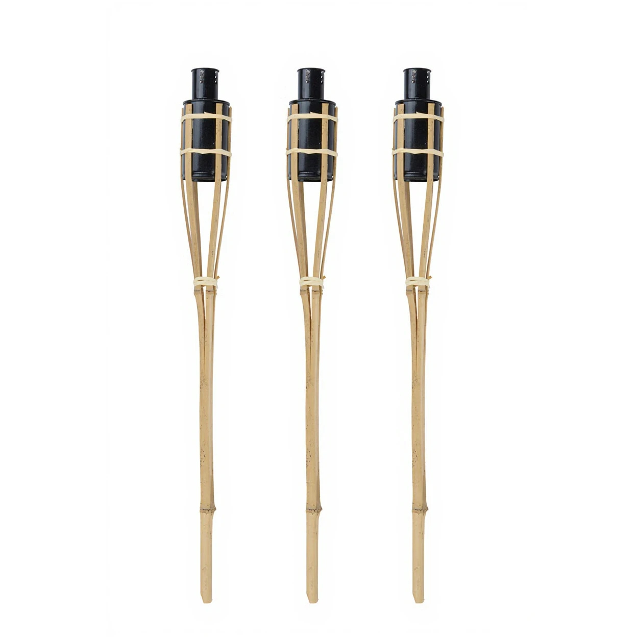 Articasa Torches de jardin - naturel - lot de 3 - 63 cm image 0