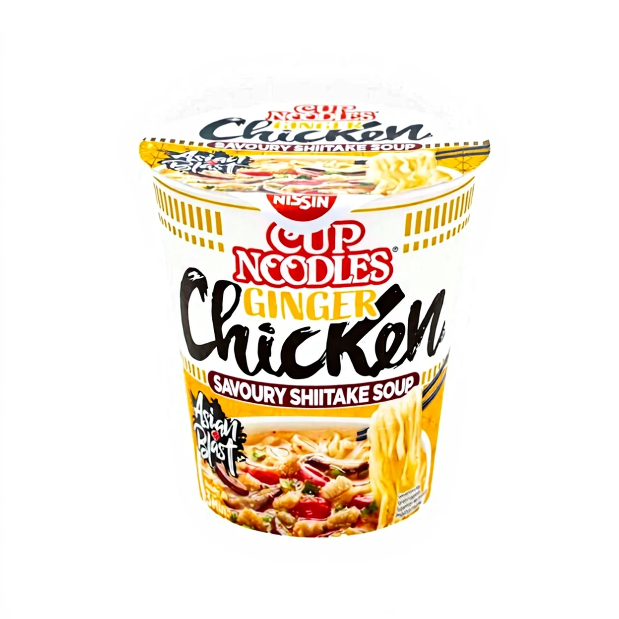 NISSIN Nouilles instantanées en coupelle poulet au gingembre 63 g image 0