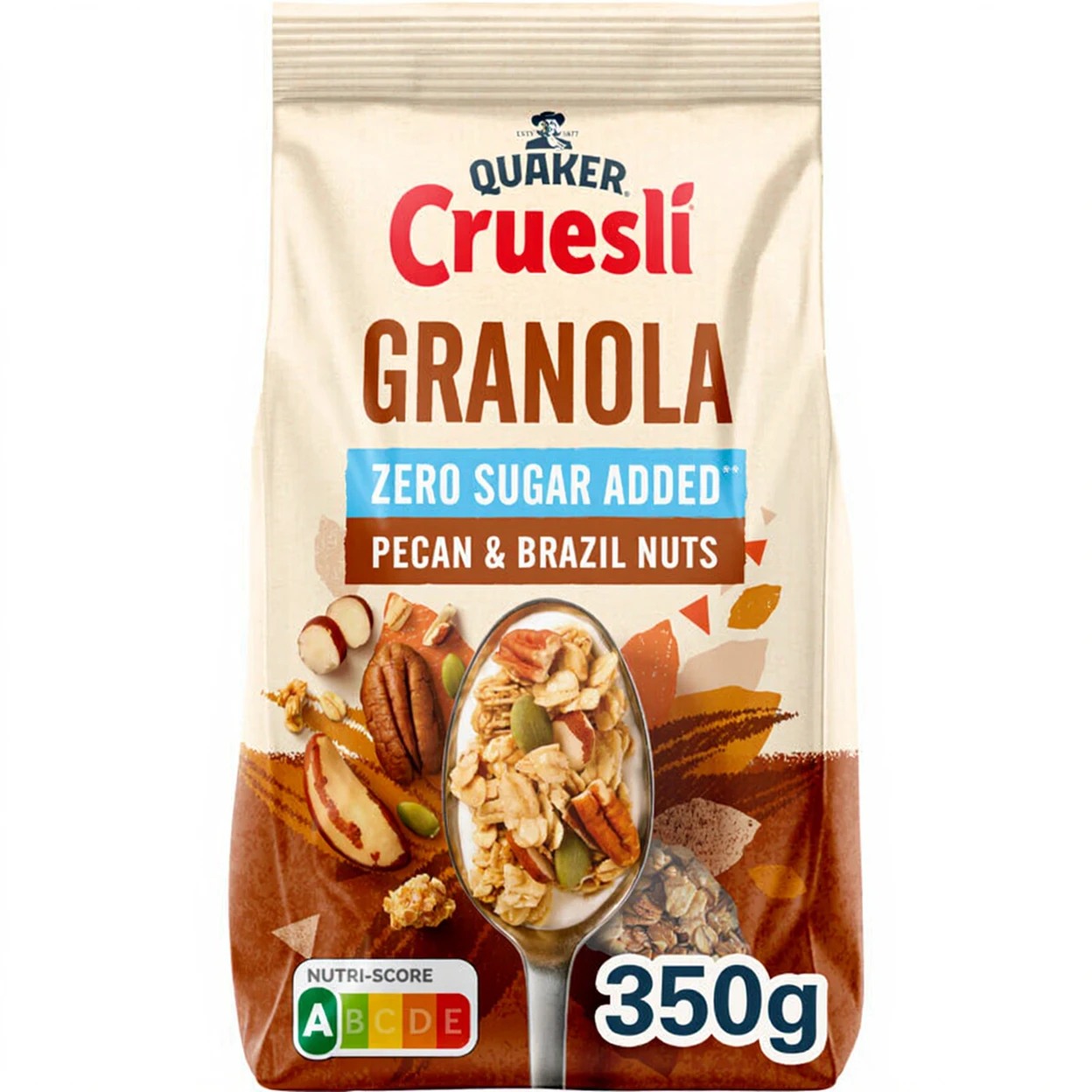 Quaker Cruesli Zero Sugar Pecan/Nut - 350 g image 0