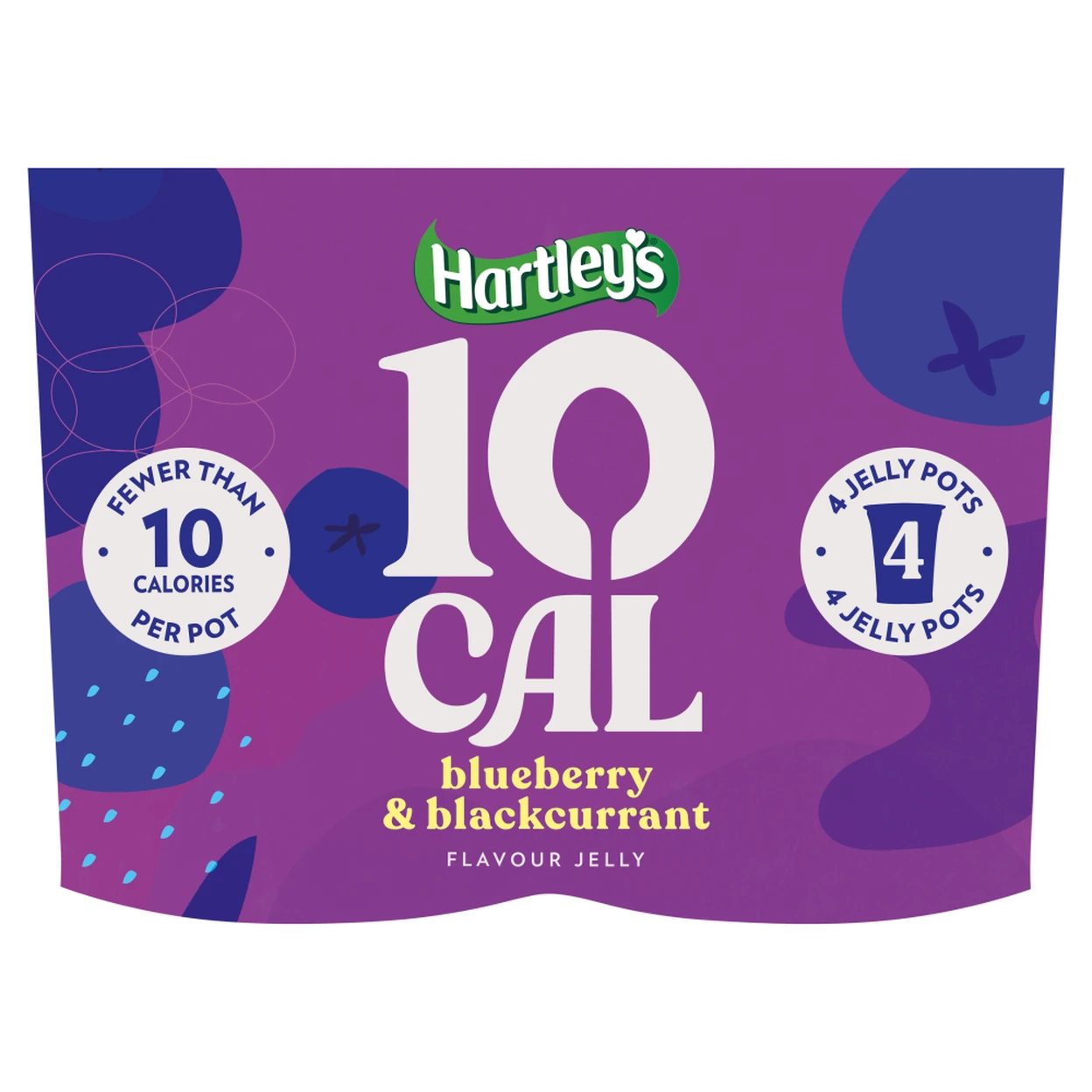 Hartley's 10 Cal Blackcurrent Jelly 4 x 175g image 0