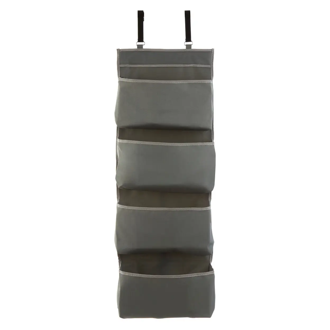 Essentials by Premier Grey Polyester Over Door Hanging Organiser image 0