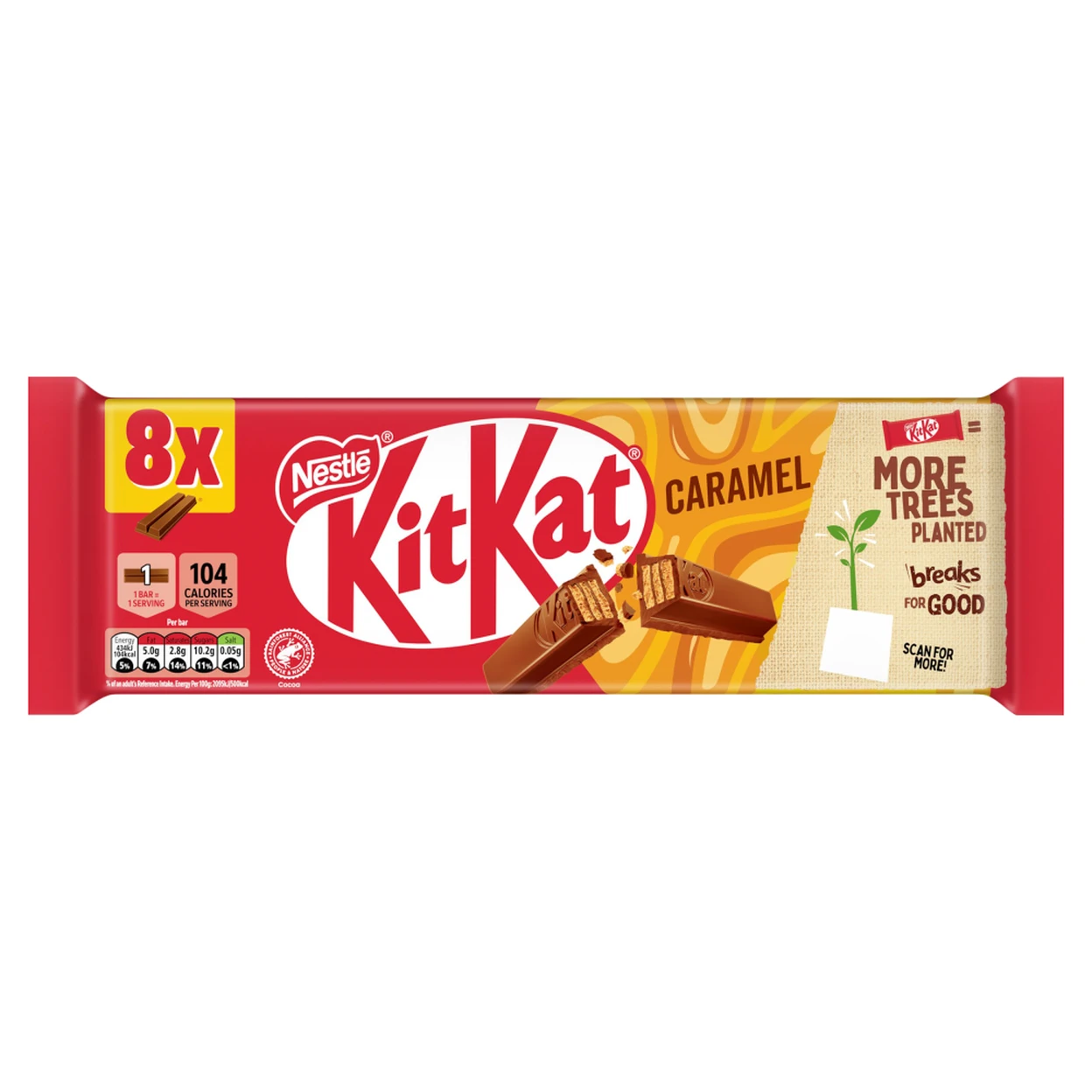 KitKat 2 Finger Caramel 8 x 20.7g image 0