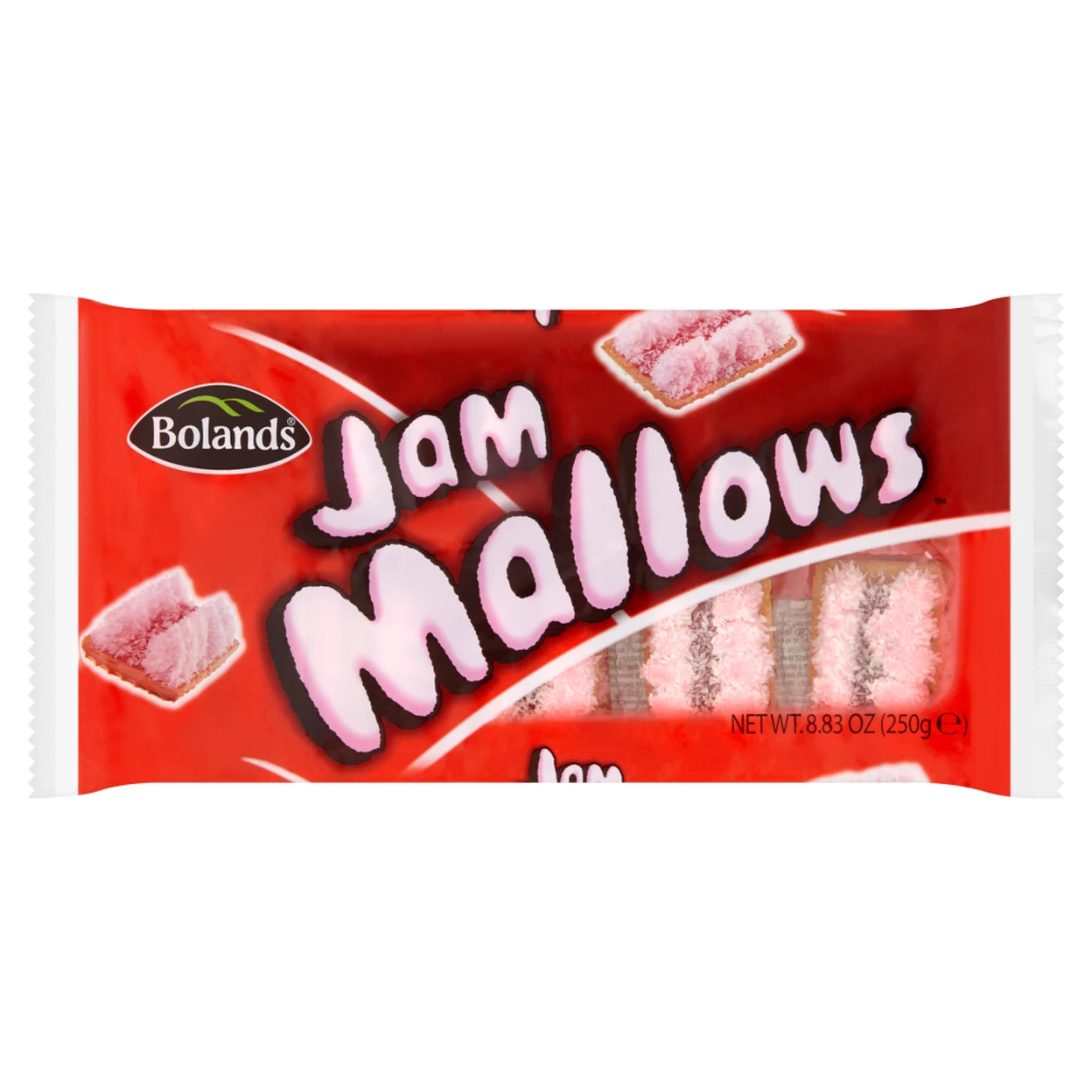 Bolands Jam Mallows 250g image 0