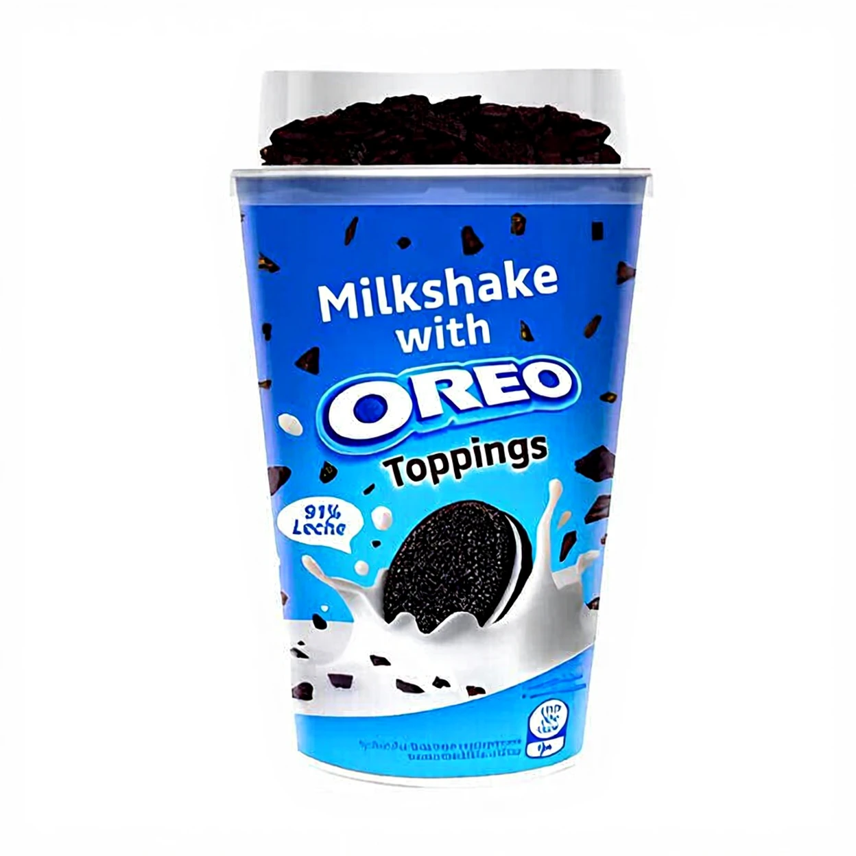 Oreo milkshake met Oreo-topping, beker 200 ml image 0