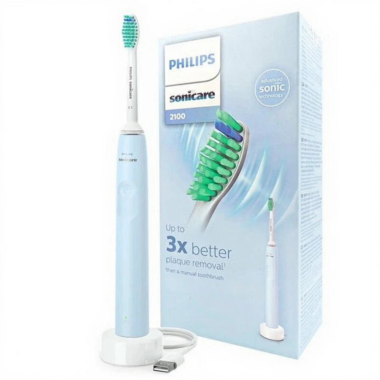 PHILIPS Sonicare HX3651/12 Brosse à dents électrique sonique bleue image 0