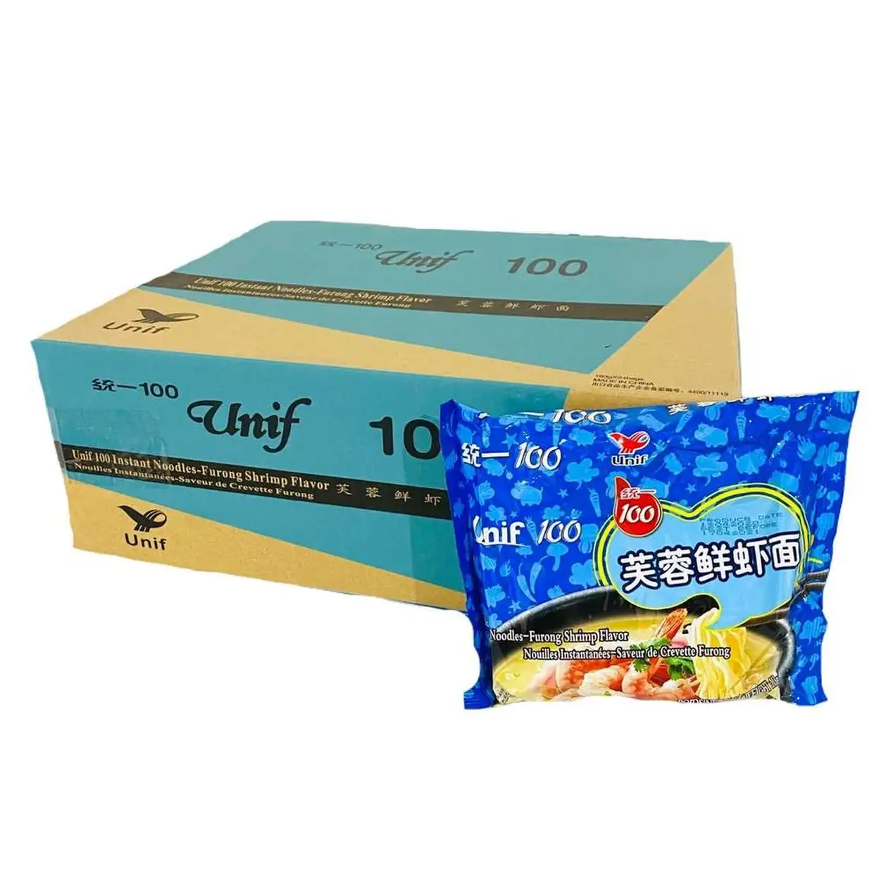 Unif Noodles (Bag) - Furong Shrimp 103g (Box of 24) image 0