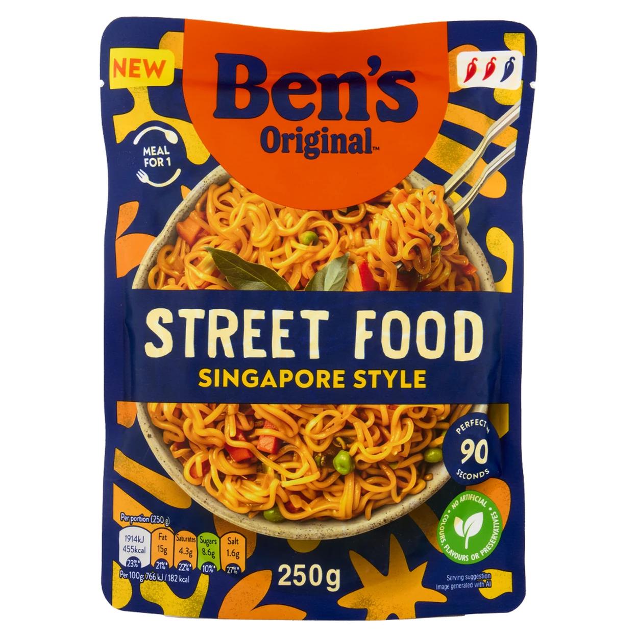 Ben's Original Street Food Singapore Noodles 250g image 0
