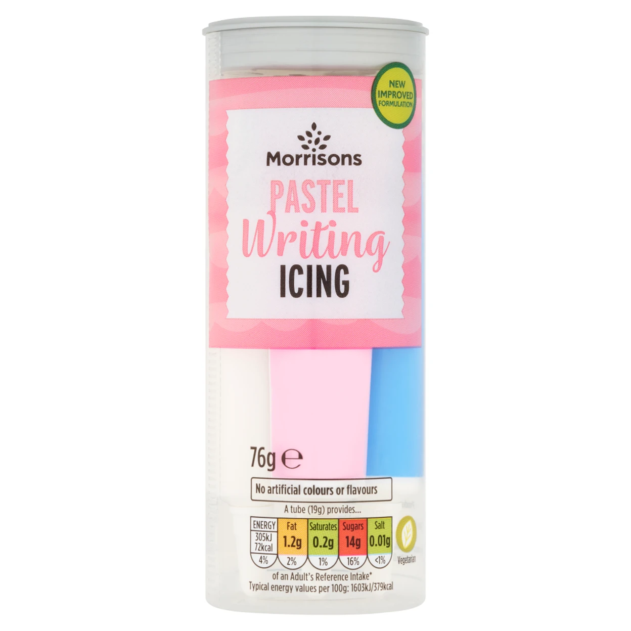 Morrisons Pastel Writing Icing Pack 76g image 0