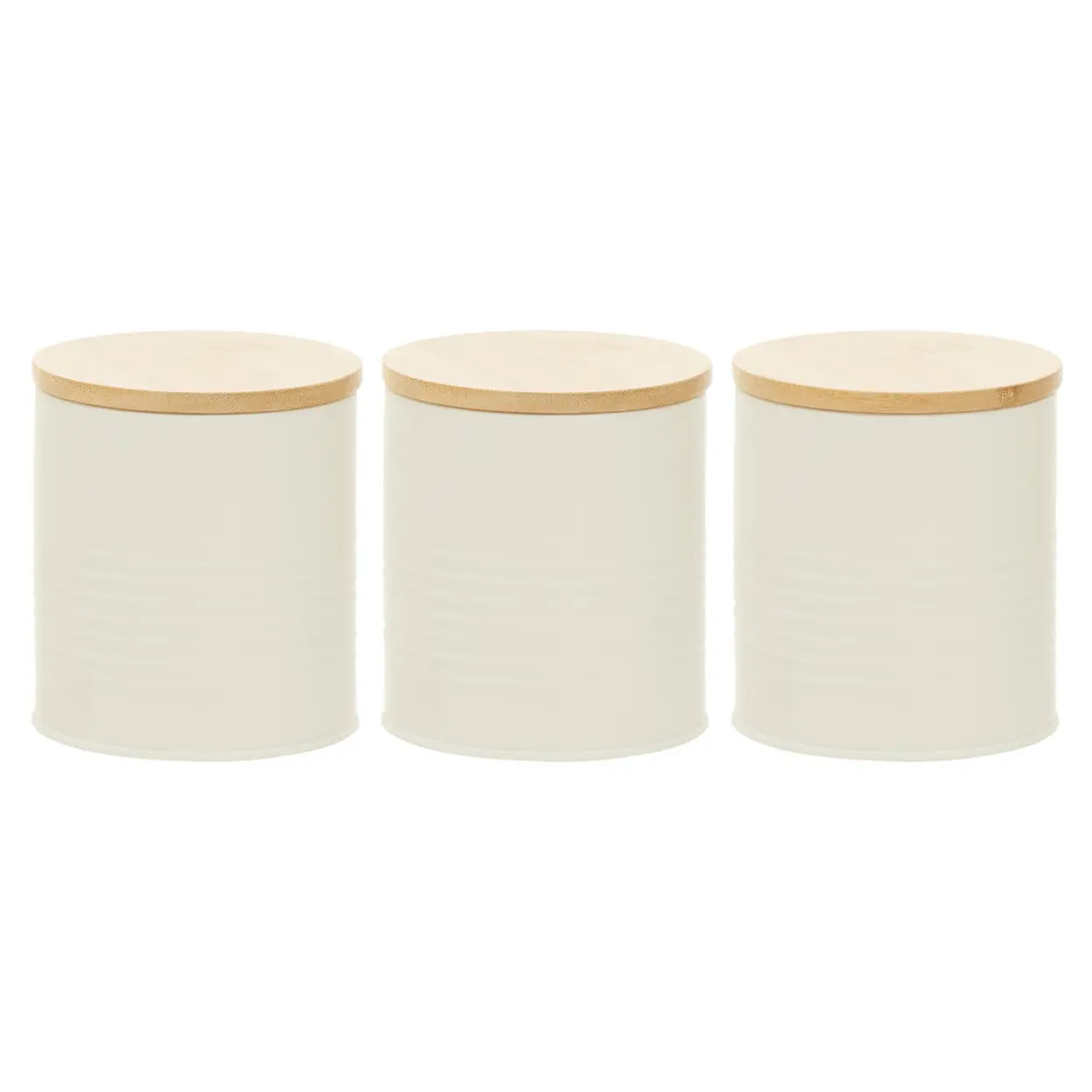 Maison by Premier Set Of Three Alton Cream Cannisters image 0