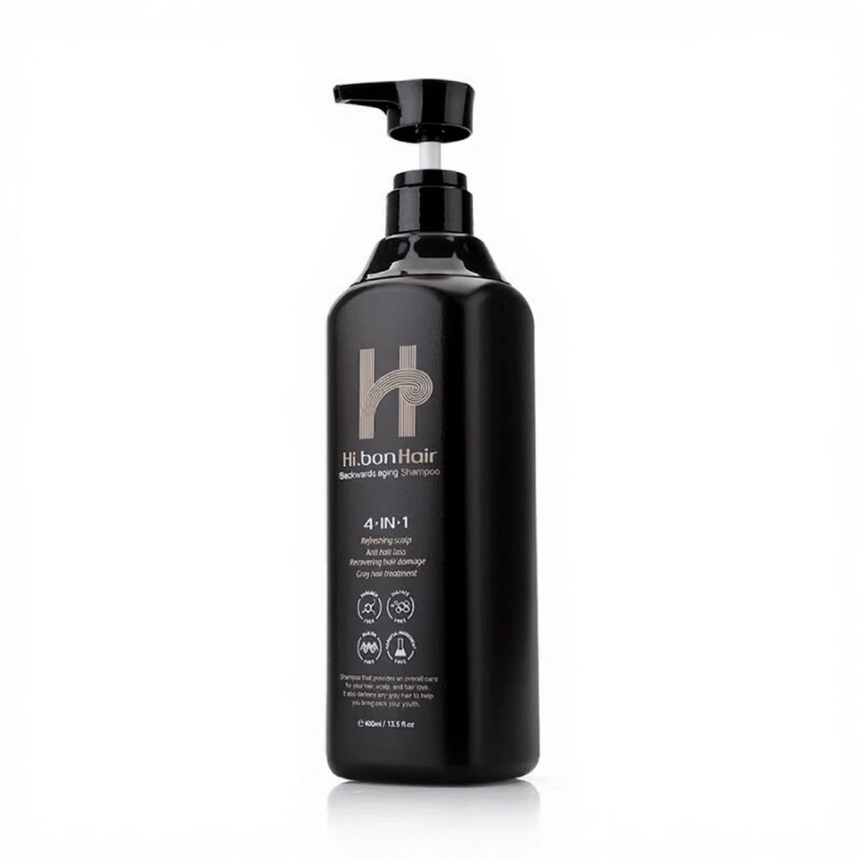 Hi.bonHair Shampooing 4-en-1 pour cheveux bruns 400 ml image 0
