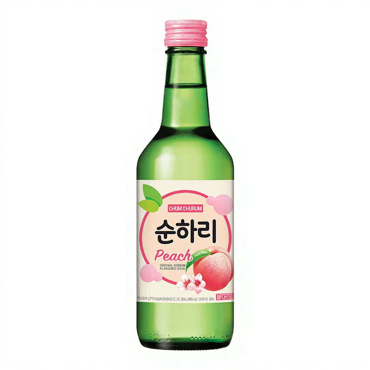 ChumChurum Soju à la pêche 12 % - 350 ml image 0
