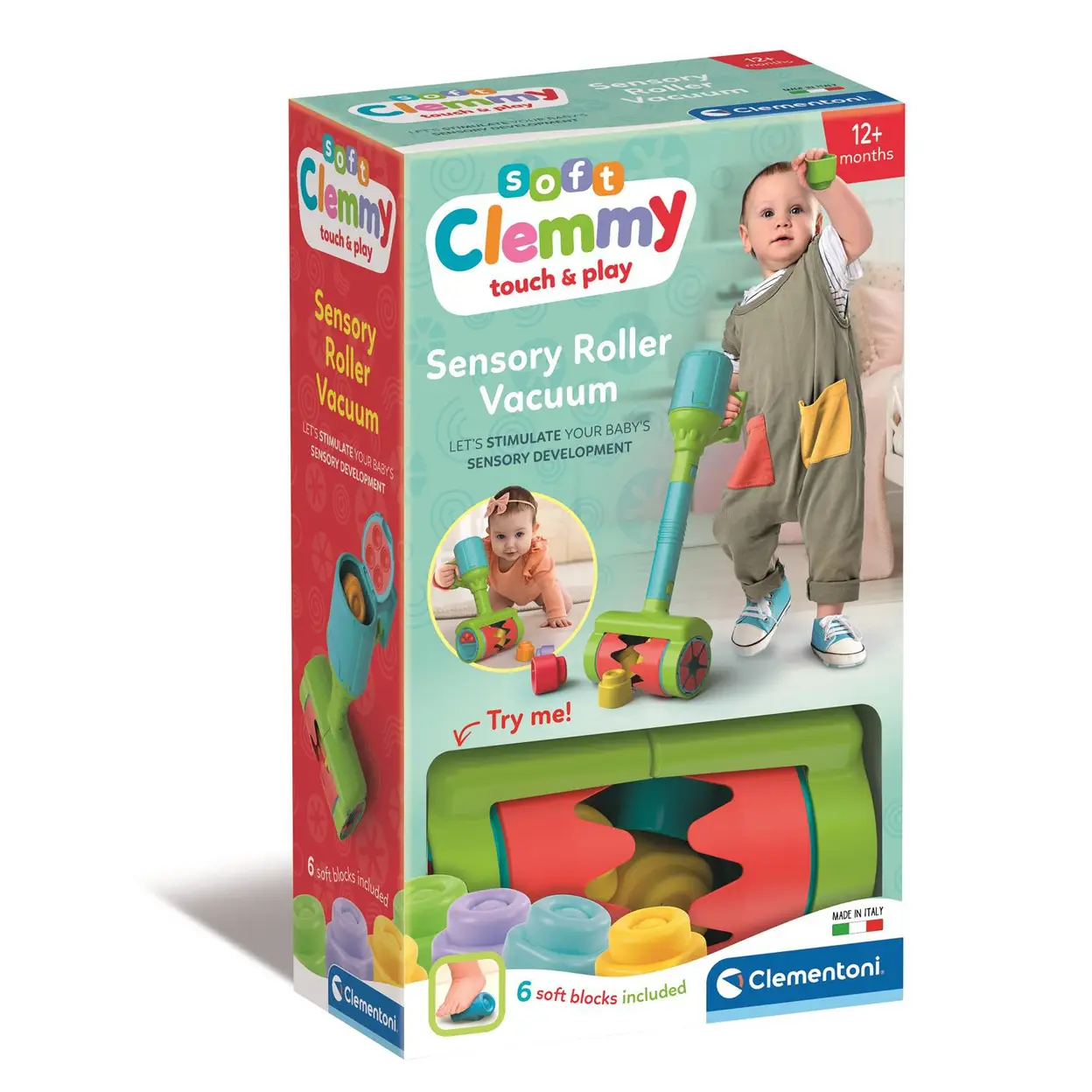 Clementoni 17975 Soft Clemmy Sensory Vacuum Roller image 0