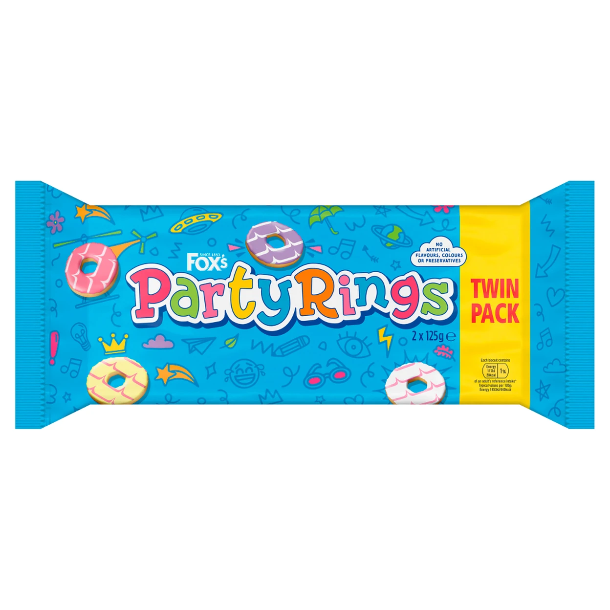 FOXS Party Rings Twin Pack 2x125g image 0