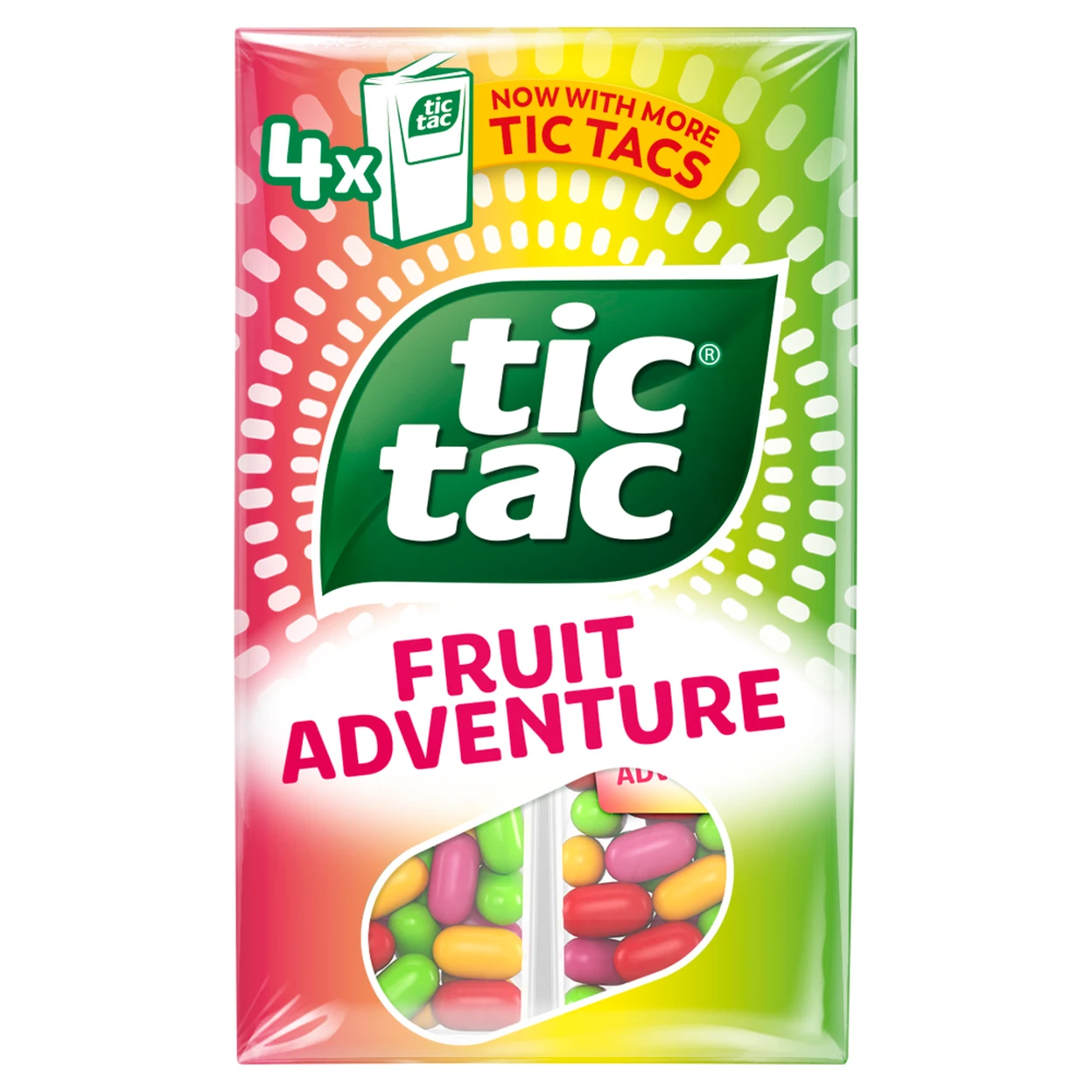 Tic Tac Fruit Mix 4 Pack 72g image 0
