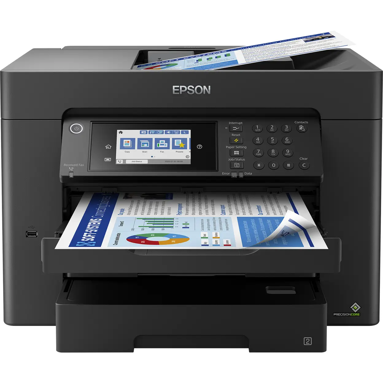 Ruggeri WorkForce Pro WF-7840DTWF inkjetprinter, A3-formaat, 4800 x 2400 dpi, Wi-Fi image 0