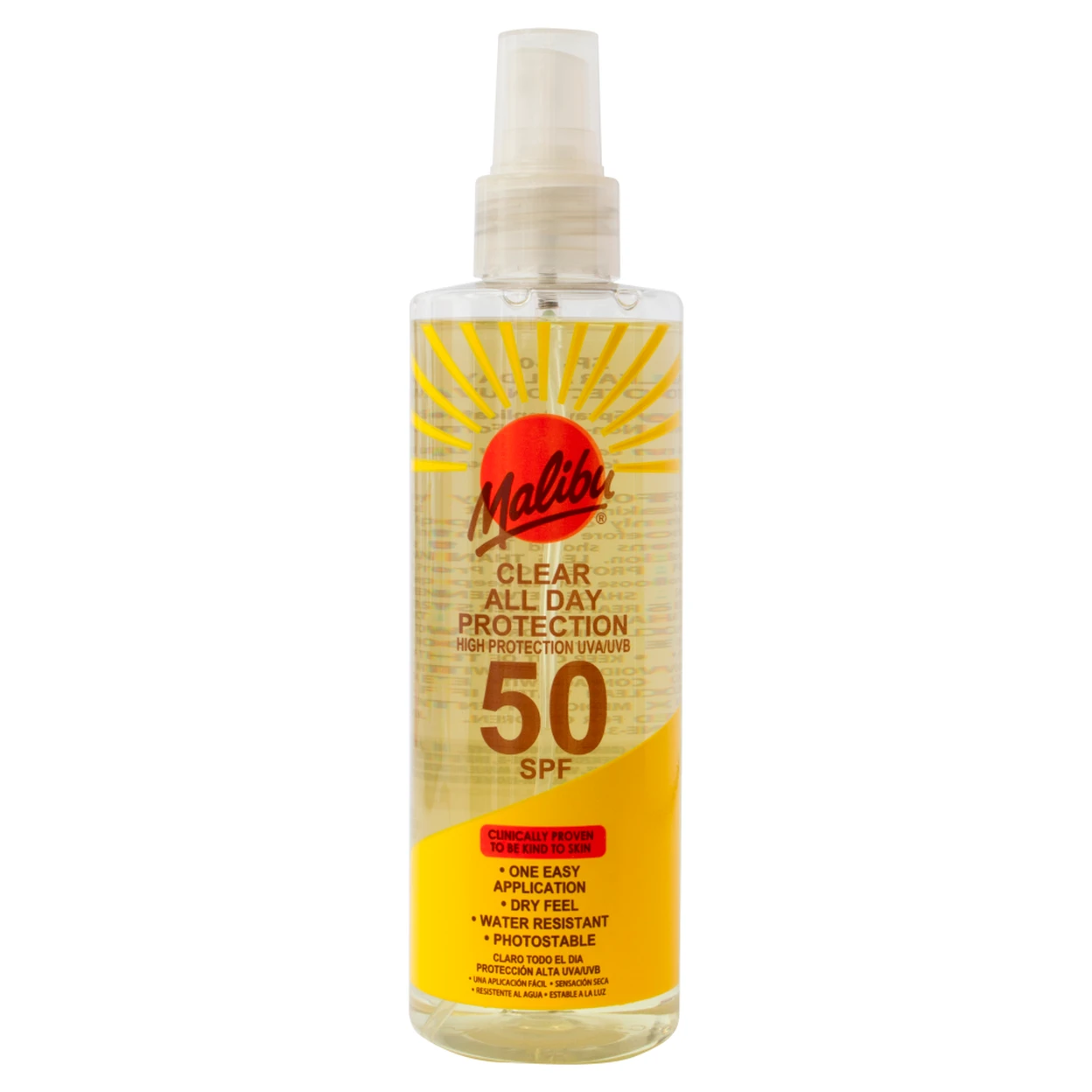 Malibu Clear All Day Protection 50 SPF 250ml image 0