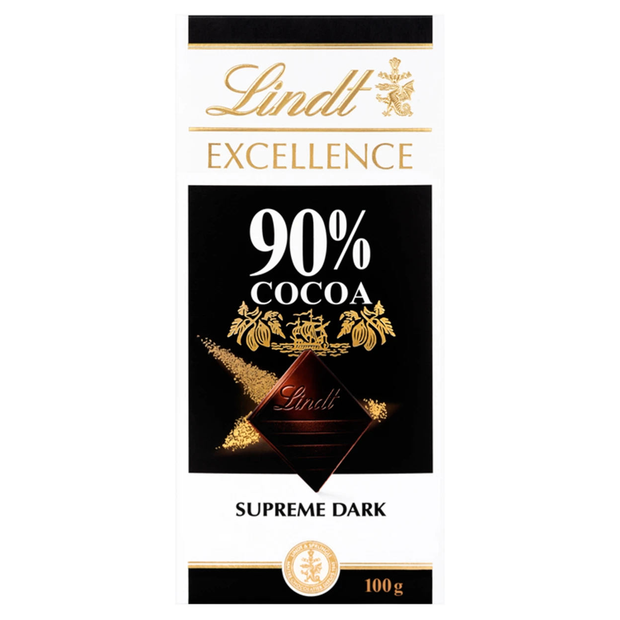 Lindt Excellence 90% Cocoa Supreme Dark 100g image 0