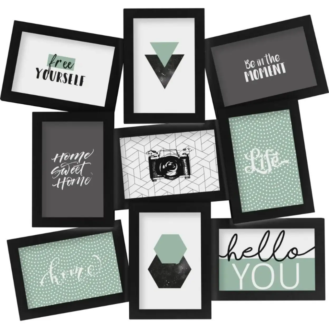 Atmosphera Pêle-Mêle Cali 9 cadres photos en plastique image 0