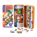 mierEdu Boîte de puzzle magnétique voyage - Trains image 0