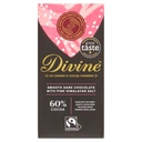 Divine Chocolate 60% Dark Choc with Pink Salt 90g image 0
