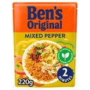 Ben's Original Mixed Pepper Microwave Rice 220g image 0