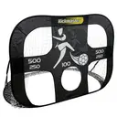 Kickmaster Football Kids Goal with Target Sheet Quick Up Large Black image 0