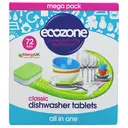 Ecozone All In One Classic Dishwasher Tablets, 72 Tabs image 0