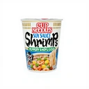 NISSIN Nouilles instantanées en cup saveur sauce soja et crevette 63 g image 0