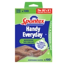 Spontex Handy Multipurpose 100 Disposable Gloves image 0