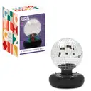 GLOBAL GIZMOS Table Lamp Disco Ball Rotating Silver/Multicolour Large image 1
