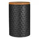 Maison by Premier Dolomite and Matt Black Tri Canister image 1