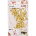 Kit de Décoration de Gâteau 42 Pièces - Chiffres, Alphabet, Étoile (Pentagramme), Fanions à Piquer image 0