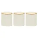 Maison by Premier Set Of Three Alton Cream Cannisters image 0