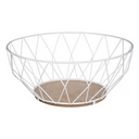 5five Panier à fruits en métal (28 cm) - Blanc image 0