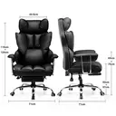 GTPLAYER Chaise gaming et de bureau en similicuir noir - 71 x 71 x 115 cm image 3