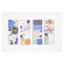 mierEdu Boîte de voyage puzzle magnétique à thème cosmonaute image 1