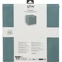 5five Boîte de rangement en lin bleu pétrole - 31 x 31 cm image 1