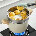 COOKER KING 110pcs Steamer Paper Steamer Buns Mat Food Grad Oil Paper 18 cm Non-Stick Disposable image 3